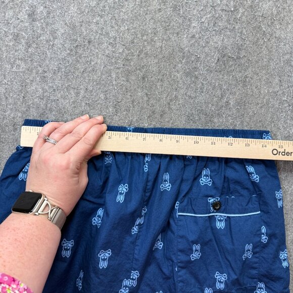 Psycho Bunny Pajama Bottoms Men M Blue All Over Print AOP 31" - Picture 9 of 16